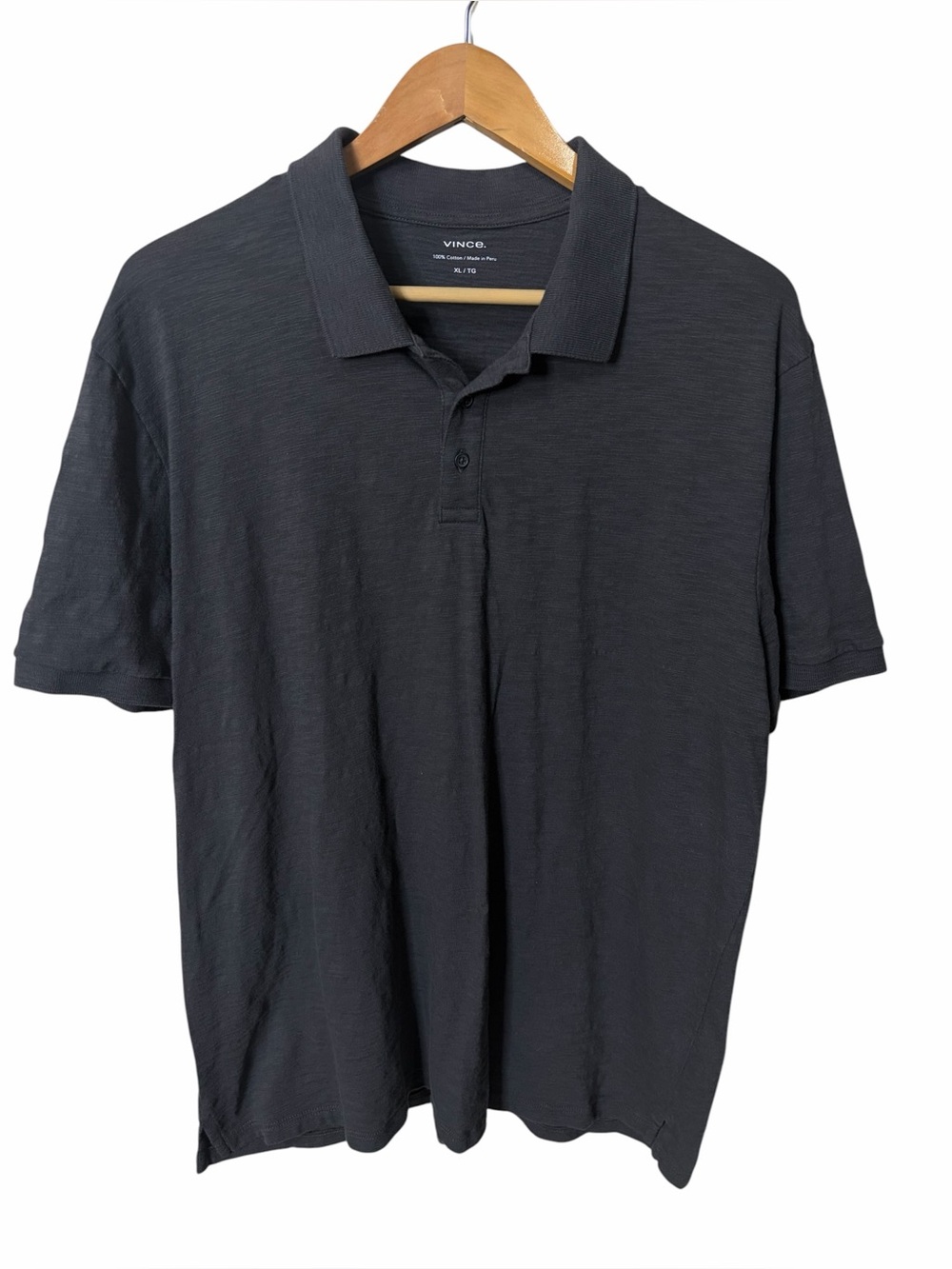 Vince. Men’s Charcoal gray Polo shirt
